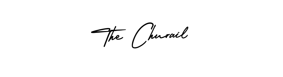 Use a signature maker to create a handwritten signature online. With this signature software, you can design (AmerikaSignatureDemo-Regular) your own signature for name The Churail. The Churail signature style 3 images and pictures png