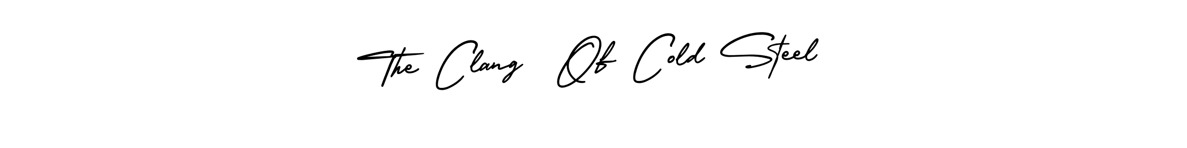 This is the best signature style for the The Clang  Of Cold Steel name. Also you like these signature font (AmerikaSignatureDemo-Regular). Mix name signature. The Clang  Of Cold Steel signature style 3 images and pictures png