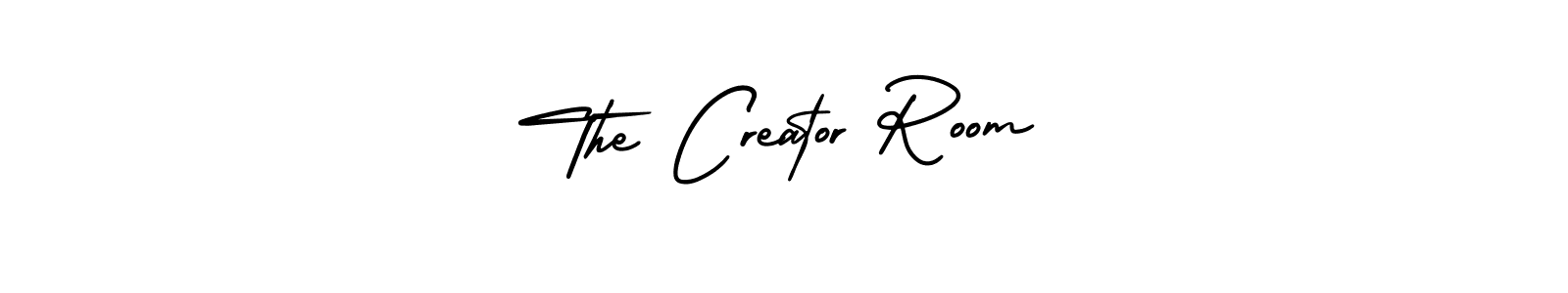 Create a beautiful signature design for name The Creator Room. With this signature (AmerikaSignatureDemo-Regular) fonts, you can make a handwritten signature for free. The Creator Room signature style 3 images and pictures png