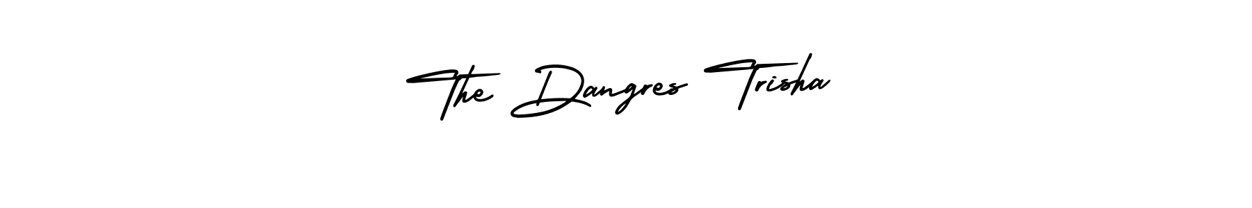 It looks lik you need a new signature style for name The Dangres Trisha. Design unique handwritten (AmerikaSignatureDemo-Regular) signature with our free signature maker in just a few clicks. The Dangres Trisha signature style 3 images and pictures png