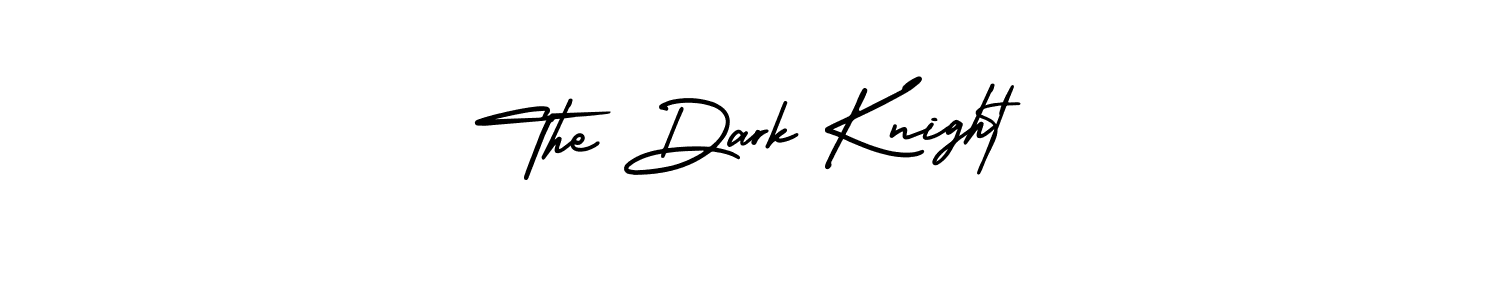 The best way (AmerikaSignatureDemo-Regular) to make a short signature is to pick only two or three words in your name. The name The Dark Knight include a total of six letters. For converting this name. The Dark Knight signature style 3 images and pictures png