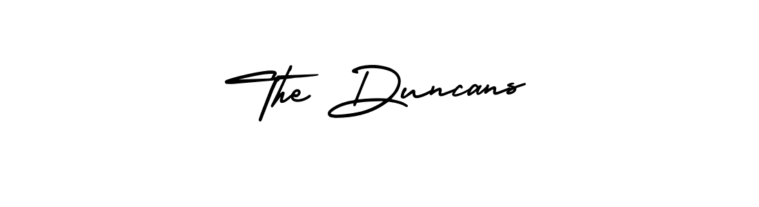 How to Draw The Duncans signature style? AmerikaSignatureDemo-Regular is a latest design signature styles for name The Duncans. The Duncans signature style 3 images and pictures png