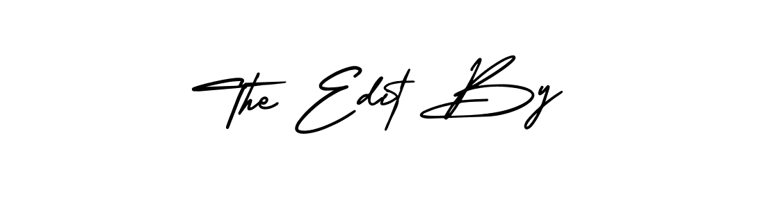 It looks lik you need a new signature style for name The Edit By. Design unique handwritten (AmerikaSignatureDemo-Regular) signature with our free signature maker in just a few clicks. The Edit By signature style 3 images and pictures png