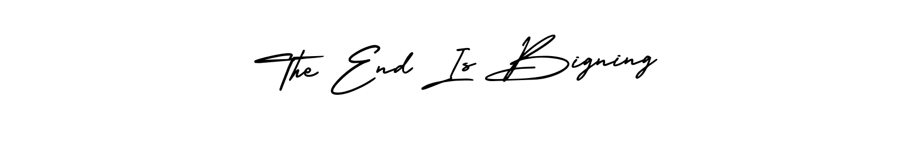 Here are the top 10 professional signature styles for the name The End Is Bigning. These are the best autograph styles you can use for your name. The End Is Bigning signature style 3 images and pictures png