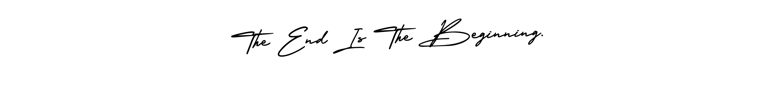 Create a beautiful signature design for name The End Is The Beginning.. With this signature (AmerikaSignatureDemo-Regular) fonts, you can make a handwritten signature for free. The End Is The Beginning. signature style 3 images and pictures png