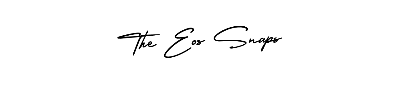 How to Draw The Eos Snaps signature style? AmerikaSignatureDemo-Regular is a latest design signature styles for name The Eos Snaps. The Eos Snaps signature style 3 images and pictures png