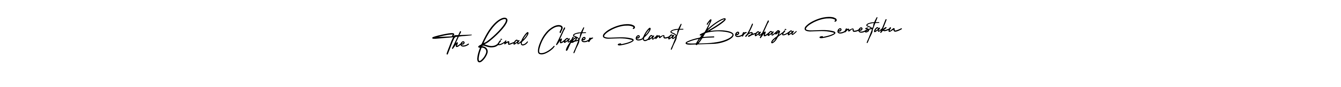 Similarly AmerikaSignatureDemo-Regular is the best handwritten signature design. Signature creator online .You can use it as an online autograph creator for name The Final Chapter Selamat Berbahagia Semestaku. The Final Chapter Selamat Berbahagia Semestaku signature style 3 images and pictures png