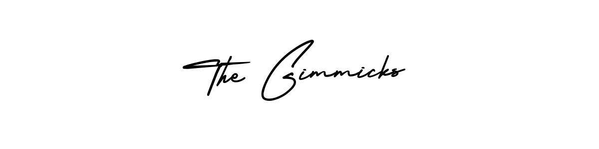 Also we have The Gimmicks name is the best signature style. Create professional handwritten signature collection using AmerikaSignatureDemo-Regular autograph style. The Gimmicks signature style 3 images and pictures png