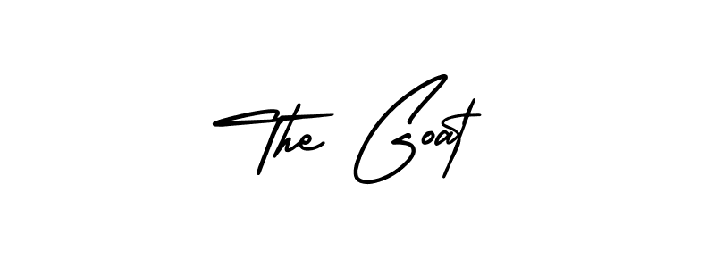 The Goat stylish signature style. Best Handwritten Sign (AmerikaSignatureDemo-Regular) for my name. Handwritten Signature Collection Ideas for my name The Goat. The Goat signature style 3 images and pictures png