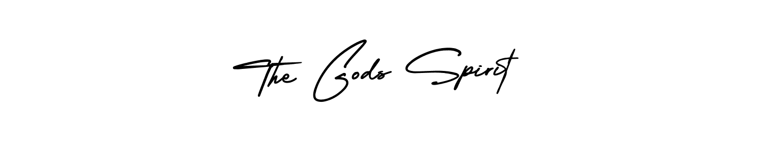 Use a signature maker to create a handwritten signature online. With this signature software, you can design (AmerikaSignatureDemo-Regular) your own signature for name The Gods Spirit. The Gods Spirit signature style 3 images and pictures png