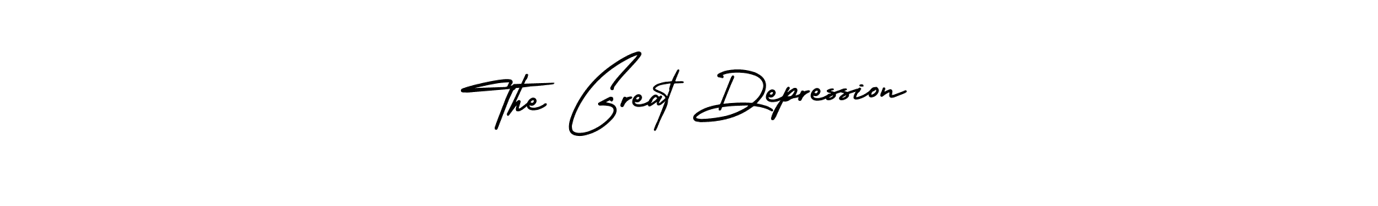 Use a signature maker to create a handwritten signature online. With this signature software, you can design (AmerikaSignatureDemo-Regular) your own signature for name The Great Depression. The Great Depression signature style 3 images and pictures png