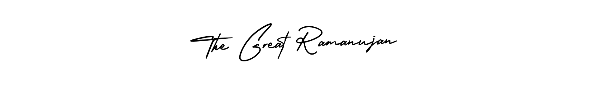 The Great Ramanujan stylish signature style. Best Handwritten Sign (AmerikaSignatureDemo-Regular) for my name. Handwritten Signature Collection Ideas for my name The Great Ramanujan. The Great Ramanujan signature style 3 images and pictures png