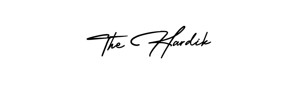 This is the best signature style for the The Hardik name. Also you like these signature font (AmerikaSignatureDemo-Regular). Mix name signature. The Hardik signature style 3 images and pictures png