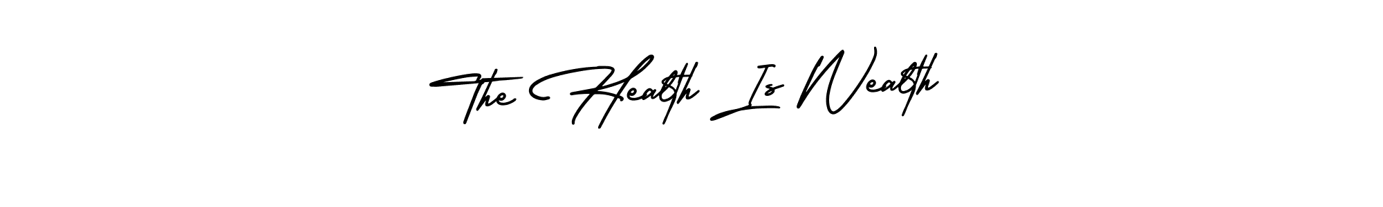 Check out images of Autograph of The Health Is Wealth name. Actor The Health Is Wealth Signature Style. AmerikaSignatureDemo-Regular is a professional sign style online. The Health Is Wealth signature style 3 images and pictures png