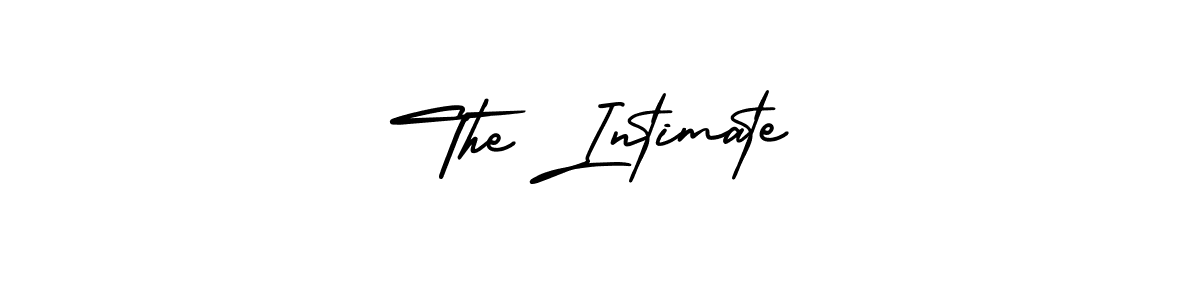 You should practise on your own different ways (AmerikaSignatureDemo-Regular) to write your name (The Intimate) in signature. don't let someone else do it for you. The Intimate signature style 3 images and pictures png