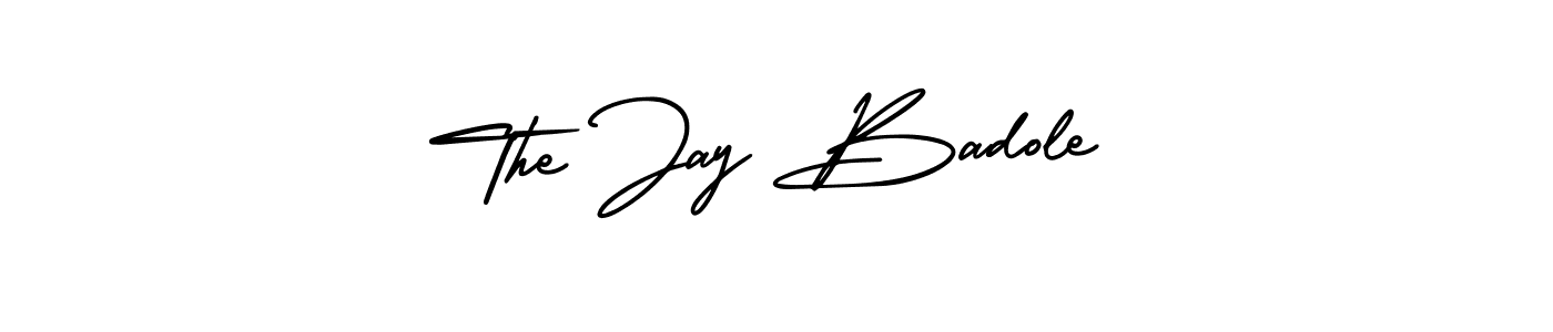 It looks lik you need a new signature style for name The Jay Badole. Design unique handwritten (AmerikaSignatureDemo-Regular) signature with our free signature maker in just a few clicks. The Jay Badole signature style 3 images and pictures png