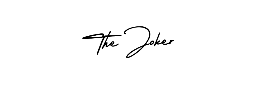 Design your own signature with our free online signature maker. With this signature software, you can create a handwritten (AmerikaSignatureDemo-Regular) signature for name The Joker. The Joker signature style 3 images and pictures png