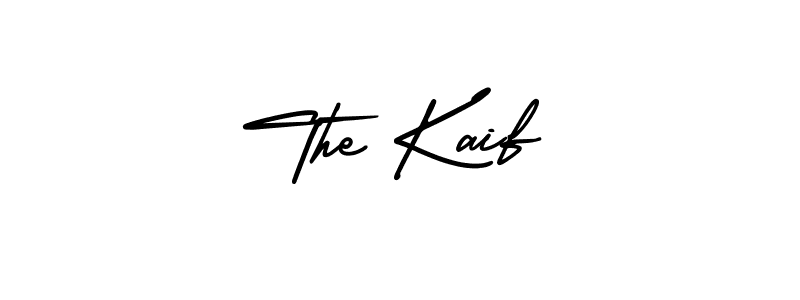 The best way (AmerikaSignatureDemo-Regular) to make a short signature is to pick only two or three words in your name. The name The Kaif include a total of six letters. For converting this name. The Kaif signature style 3 images and pictures png