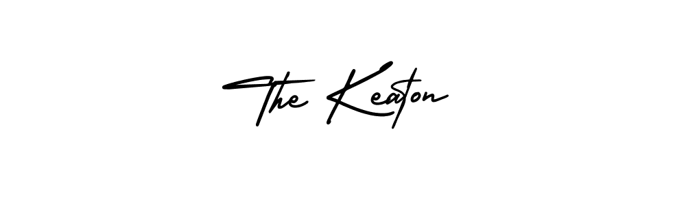 It looks lik you need a new signature style for name The Keaton. Design unique handwritten (AmerikaSignatureDemo-Regular) signature with our free signature maker in just a few clicks. The Keaton signature style 3 images and pictures png