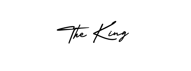 Also we have The King name is the best signature style. Create professional handwritten signature collection using AmerikaSignatureDemo-Regular autograph style. The King signature style 3 images and pictures png