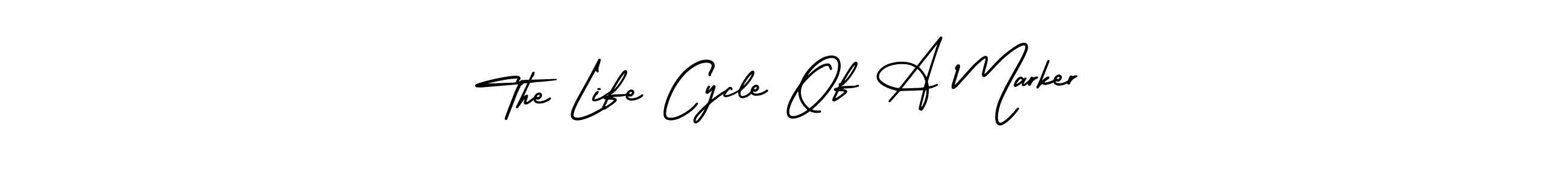 How to Draw The Life Cycle Of A Marker signature style? AmerikaSignatureDemo-Regular is a latest design signature styles for name The Life Cycle Of A Marker. The Life Cycle Of A Marker signature style 3 images and pictures png