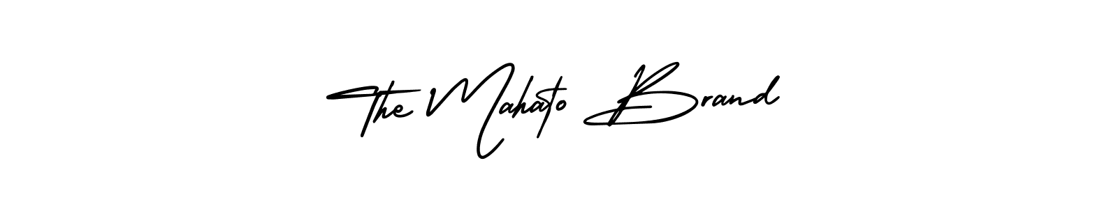 It looks lik you need a new signature style for name The Mahato Brand. Design unique handwritten (AmerikaSignatureDemo-Regular) signature with our free signature maker in just a few clicks. The Mahato Brand signature style 3 images and pictures png
