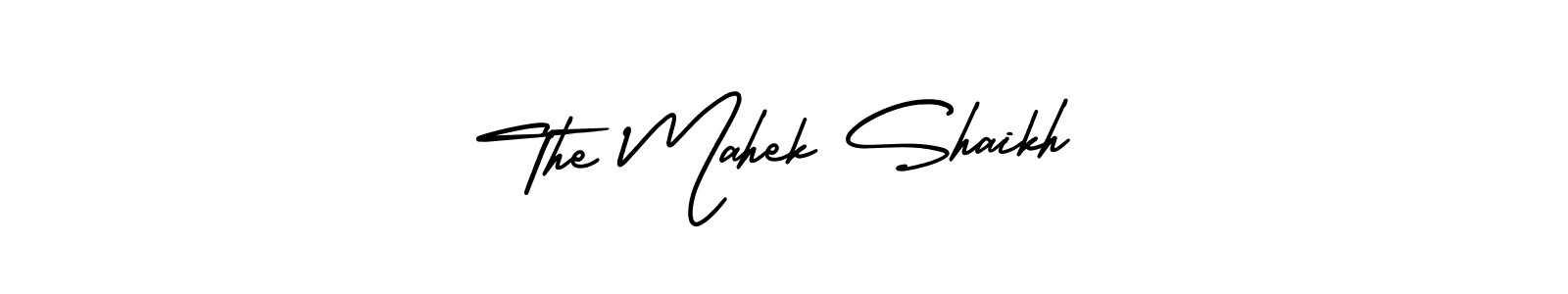 The Mahek Shaikh stylish signature style. Best Handwritten Sign (AmerikaSignatureDemo-Regular) for my name. Handwritten Signature Collection Ideas for my name The Mahek Shaikh. The Mahek Shaikh signature style 3 images and pictures png