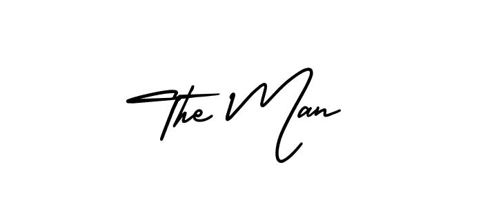 Make a beautiful signature design for name The Man. With this signature (AmerikaSignatureDemo-Regular) style, you can create a handwritten signature for free. The Man signature style 3 images and pictures png