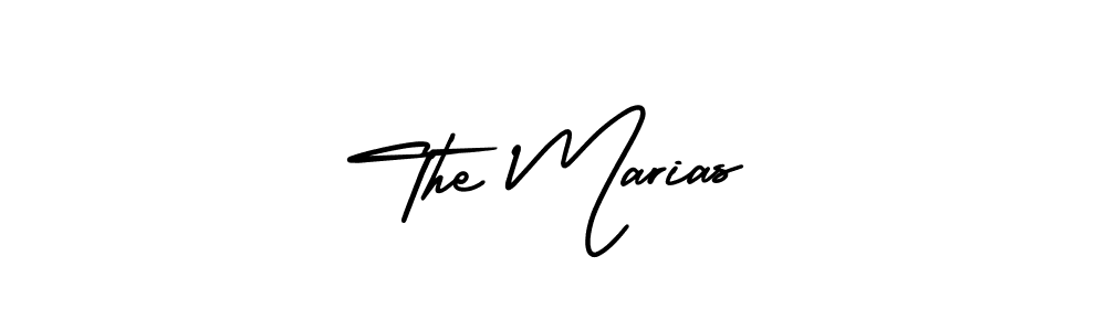 if you are searching for the best signature style for your name The Marias. so please give up your signature search. here we have designed multiple signature styles  using AmerikaSignatureDemo-Regular. The Marias signature style 3 images and pictures png