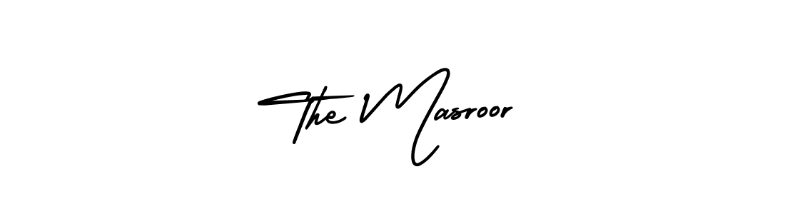 How to Draw The Masroor signature style? AmerikaSignatureDemo-Regular is a latest design signature styles for name The Masroor. The Masroor signature style 3 images and pictures png
