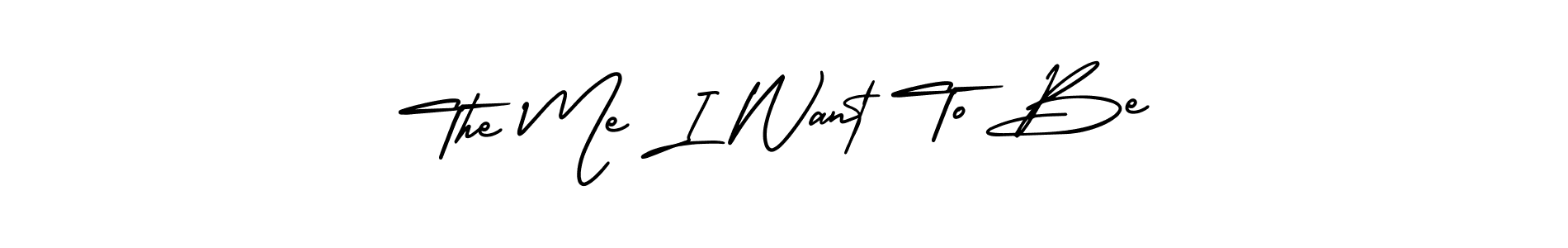 AmerikaSignatureDemo-Regular is a professional signature style that is perfect for those who want to add a touch of class to their signature. It is also a great choice for those who want to make their signature more unique. Get The Me I Want To Be name to fancy signature for free. The Me I Want To Be signature style 3 images and pictures png