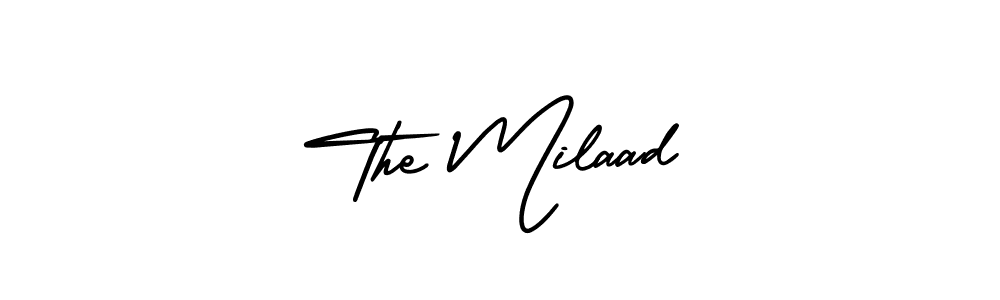 Check out images of Autograph of The Milaad name. Actor The Milaad Signature Style. AmerikaSignatureDemo-Regular is a professional sign style online. The Milaad signature style 3 images and pictures png