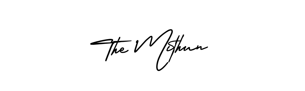 How to make The Mithun signature? AmerikaSignatureDemo-Regular is a professional autograph style. Create handwritten signature for The Mithun name. The Mithun signature style 3 images and pictures png