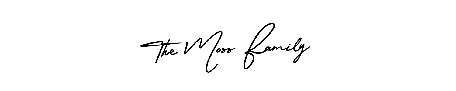 Check out images of Autograph of The Moss Family name. Actor The Moss Family Signature Style. AmerikaSignatureDemo-Regular is a professional sign style online. The Moss Family signature style 3 images and pictures png