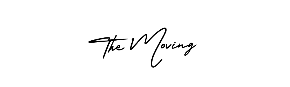 Make a beautiful signature design for name The Moving. With this signature (AmerikaSignatureDemo-Regular) style, you can create a handwritten signature for free. The Moving signature style 3 images and pictures png