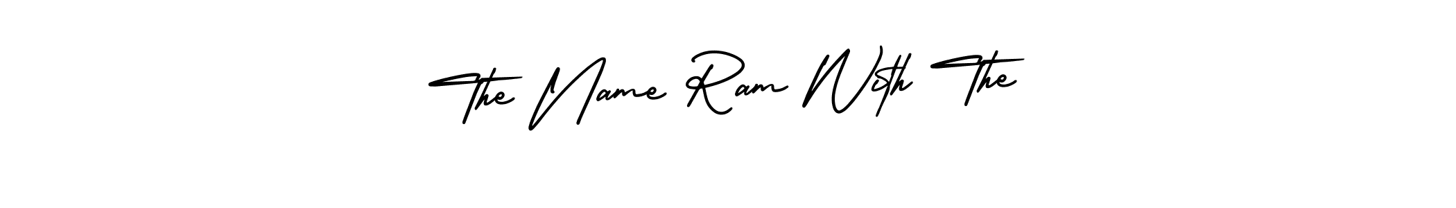 Use a signature maker to create a handwritten signature online. With this signature software, you can design (AmerikaSignatureDemo-Regular) your own signature for name The Name Ram With The. The Name Ram With The signature style 3 images and pictures png