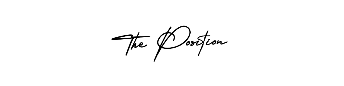 How to make The Position name signature. Use AmerikaSignatureDemo-Regular style for creating short signs online. This is the latest handwritten sign. The Position signature style 3 images and pictures png