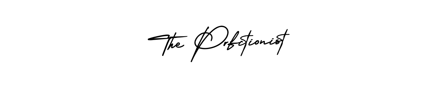 The best way (AmerikaSignatureDemo-Regular) to make a short signature is to pick only two or three words in your name. The name The Prfctionist include a total of six letters. For converting this name. The Prfctionist signature style 3 images and pictures png
