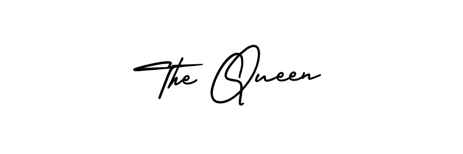 You should practise on your own different ways (AmerikaSignatureDemo-Regular) to write your name (The Queen) in signature. don't let someone else do it for you. The Queen signature style 3 images and pictures png