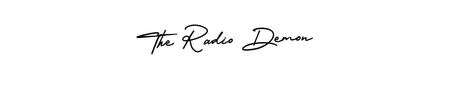 Best and Professional Signature Style for The Radio Demon. AmerikaSignatureDemo-Regular Best Signature Style Collection. The Radio Demon signature style 3 images and pictures png