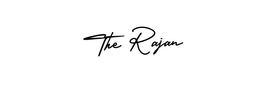 Use a signature maker to create a handwritten signature online. With this signature software, you can design (AmerikaSignatureDemo-Regular) your own signature for name The Rajan. The Rajan signature style 3 images and pictures png