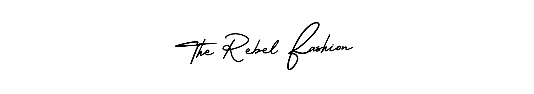 It looks lik you need a new signature style for name The Rebel Fashion. Design unique handwritten (AmerikaSignatureDemo-Regular) signature with our free signature maker in just a few clicks. The Rebel Fashion signature style 3 images and pictures png