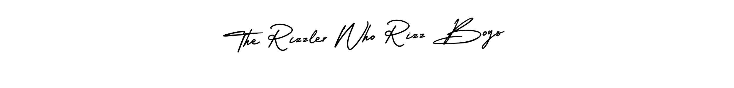 AmerikaSignatureDemo-Regular is a professional signature style that is perfect for those who want to add a touch of class to their signature. It is also a great choice for those who want to make their signature more unique. Get The Rizzler Who Rizz Boys name to fancy signature for free. The Rizzler Who Rizz Boys signature style 3 images and pictures png