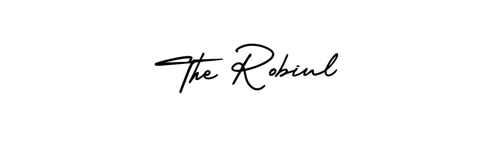 Create a beautiful signature design for name The Robiul. With this signature (AmerikaSignatureDemo-Regular) fonts, you can make a handwritten signature for free. The Robiul signature style 3 images and pictures png