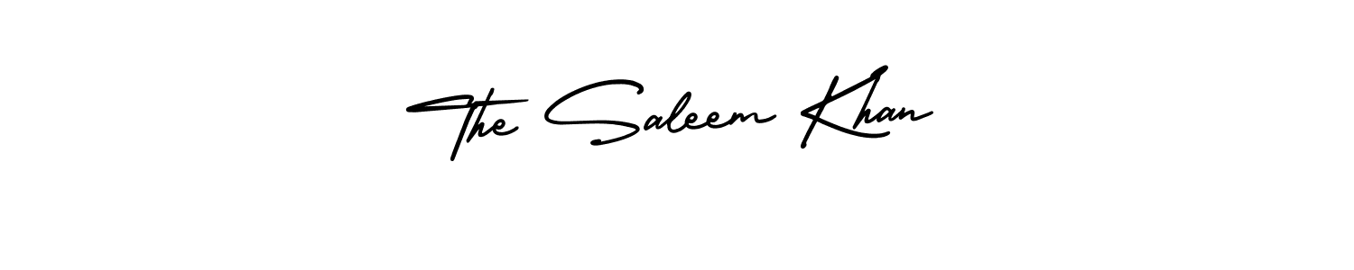Similarly AmerikaSignatureDemo-Regular is the best handwritten signature design. Signature creator online .You can use it as an online autograph creator for name The Saleem Khan. The Saleem Khan signature style 3 images and pictures png