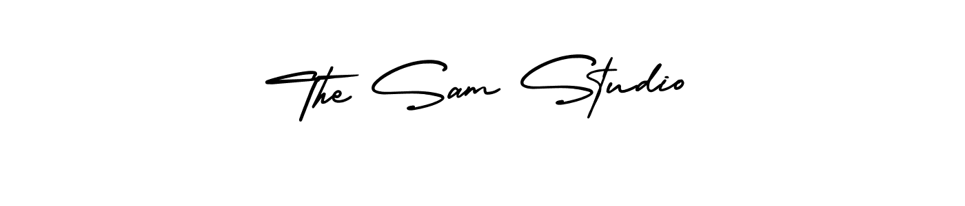 The best way (AmerikaSignatureDemo-Regular) to make a short signature is to pick only two or three words in your name. The name The Sam Studio include a total of six letters. For converting this name. The Sam Studio signature style 3 images and pictures png