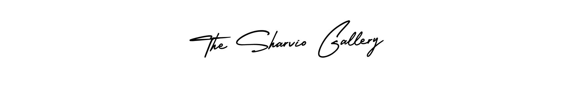 Best and Professional Signature Style for The Sharvio Gallery. AmerikaSignatureDemo-Regular Best Signature Style Collection. The Sharvio Gallery signature style 3 images and pictures png