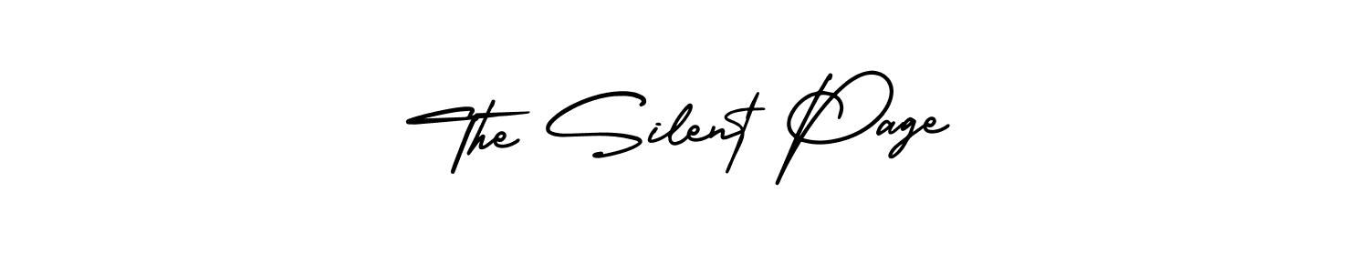 How to make The Silent Page name signature. Use AmerikaSignatureDemo-Regular style for creating short signs online. This is the latest handwritten sign. The Silent Page signature style 3 images and pictures png