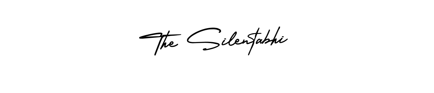 Design your own signature with our free online signature maker. With this signature software, you can create a handwritten (AmerikaSignatureDemo-Regular) signature for name The Silentabhi. The Silentabhi signature style 3 images and pictures png