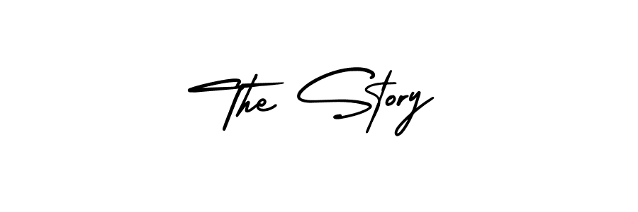 How to make The Story name signature. Use AmerikaSignatureDemo-Regular style for creating short signs online. This is the latest handwritten sign. The Story signature style 3 images and pictures png